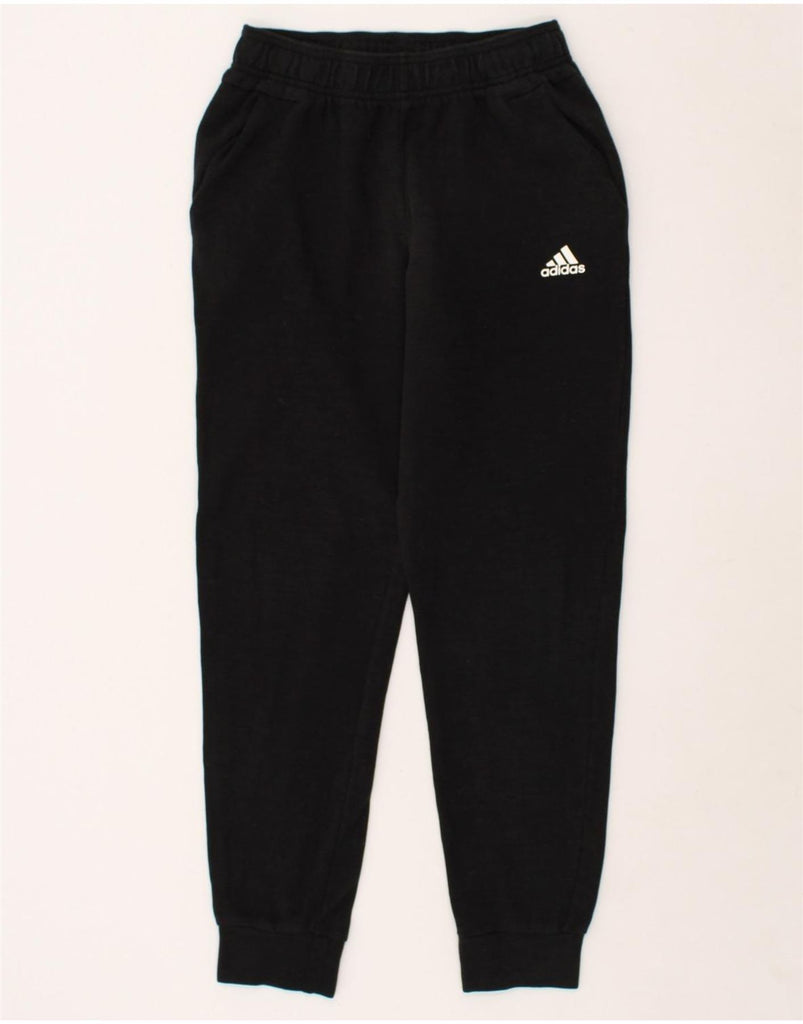 ADIDAS Girls Tracksuit Trousers Joggers 12-13 Years Black Cotton | Vintage Adidas | Thrift | Second-Hand Adidas | Used Clothing | Messina Hembry 