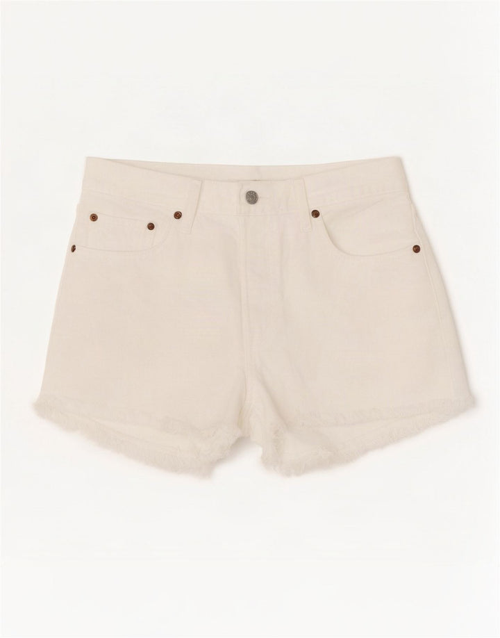 Levi's Womens 501 Denim Shorts W28 Medium White Cotton