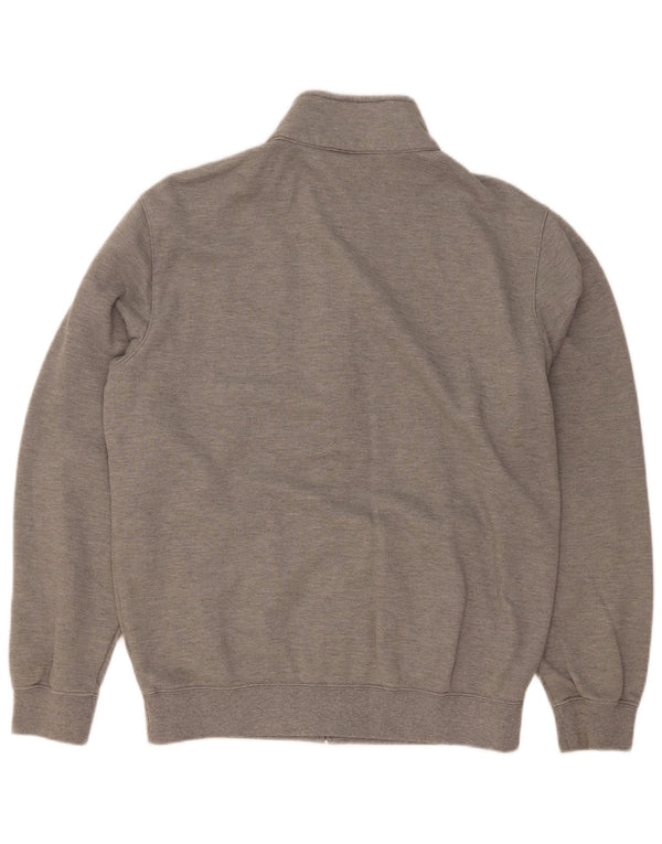 Champion Womens Tracksuit Top Jacket UK 16 Large Grey Flecked Cotton
