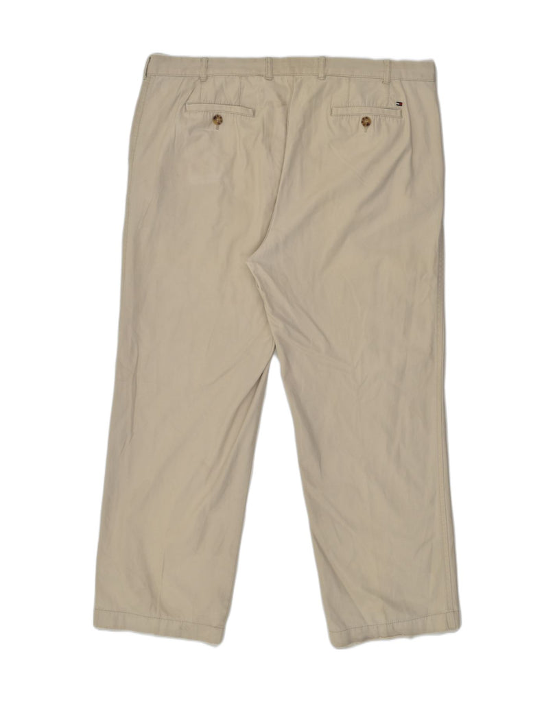 TOMMY HILFIGER Mens Straight Chino Trousers W42 L32 Beige | Vintage Tommy Hilfiger | Thrift | Second-Hand Tommy Hilfiger | Used Clothing | Messina Hembry 