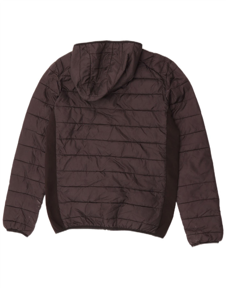 Ellesse Mens Hooded Padded Jacket UK 36 Small Black Nylon
