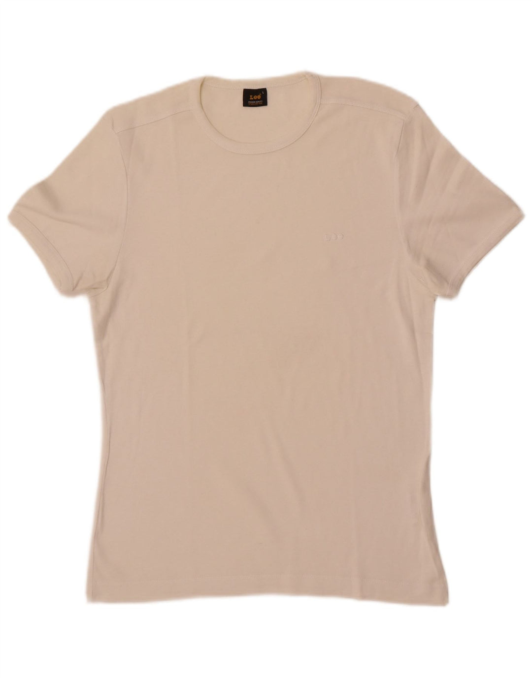 Lee Womens T-Shirt Top UK 14 Large White Cotton