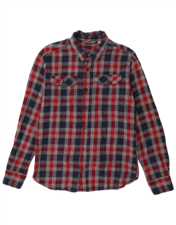 Mountain Warehouse Mens Flannel Shirt Medium Red Check Cotton