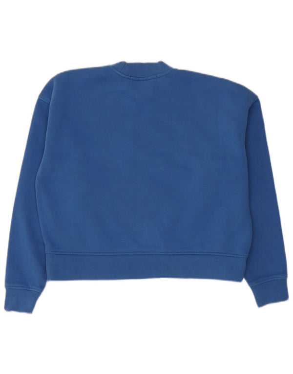 Scotch & Soda Womens Graphic Oversized Sweatshirt Jumper UK 10 Small Blue