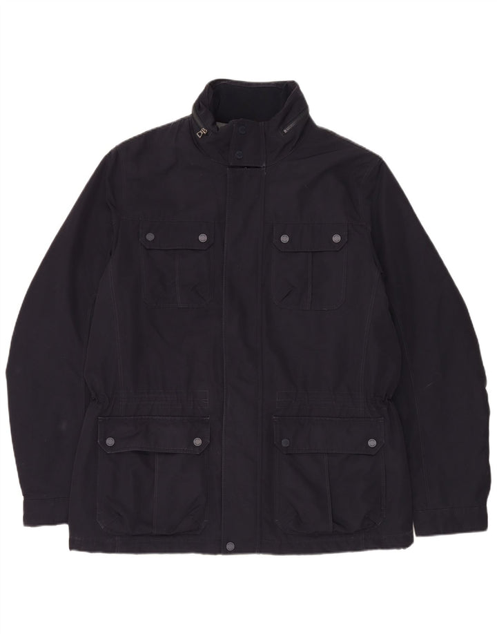 Geox Mens Hooded Utility Jacket UK 42 XL Navy Blue