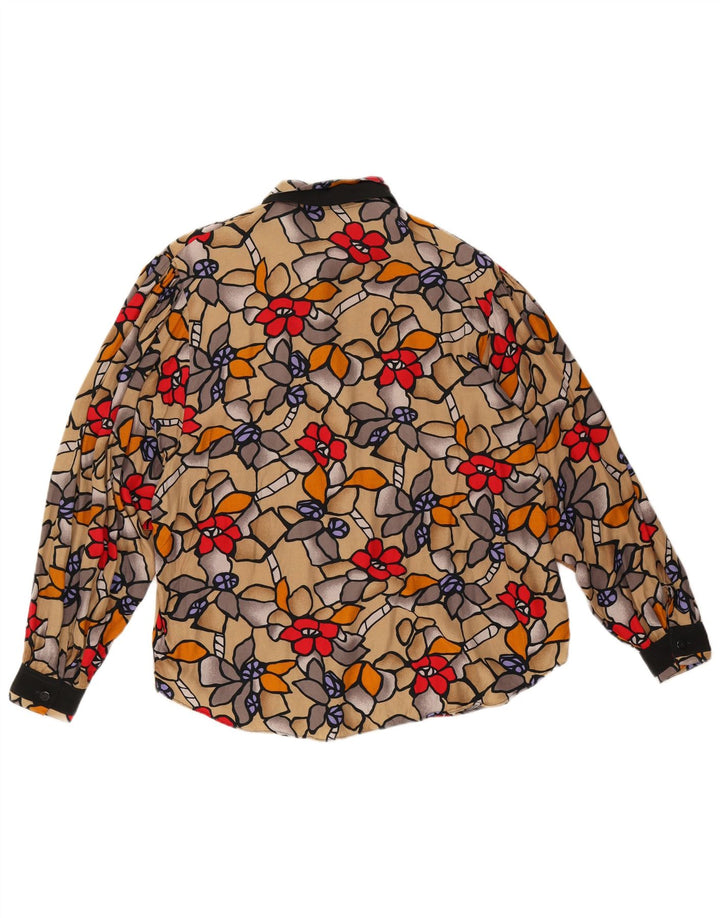 Insieme Womens Shirt UK 14 Medium Multicoloured Floral