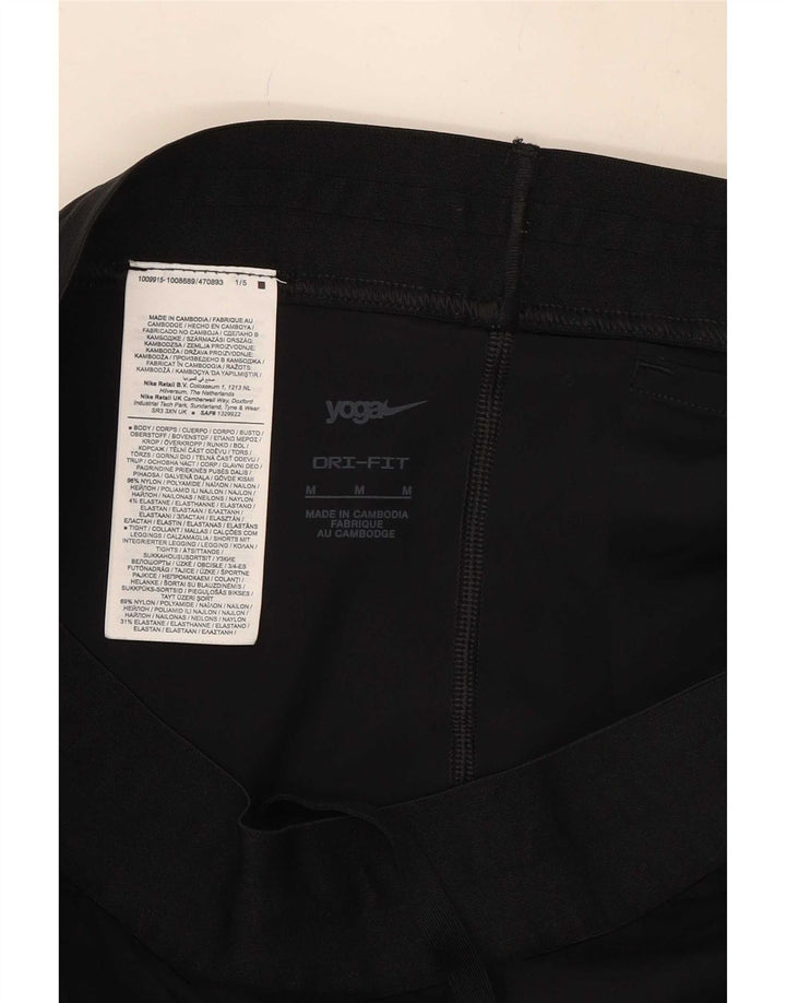 Nike Womens Dri Fit Sport Shorts UK 14 Medium Black Nylon