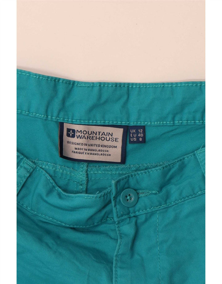 Mountain Warehouse Womens Chino Shorts UK 12 Medium W32 Blue