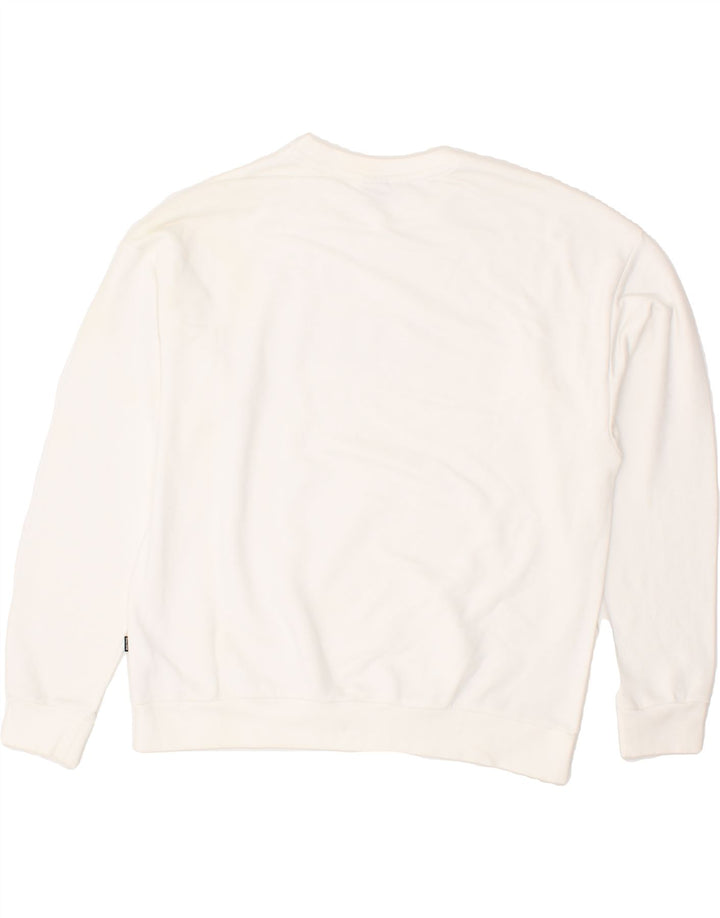 PUMA Womens Graphic Sweatshirt Jumper UK 16 Large White Cotton Vintage Puma and Second-Hand Puma from Messina Hembry 