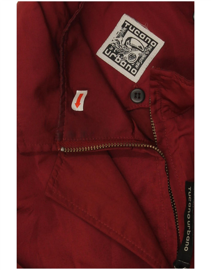 Tucano Urbano Mens Bomber Jacket UK 42 XL Red Polyester