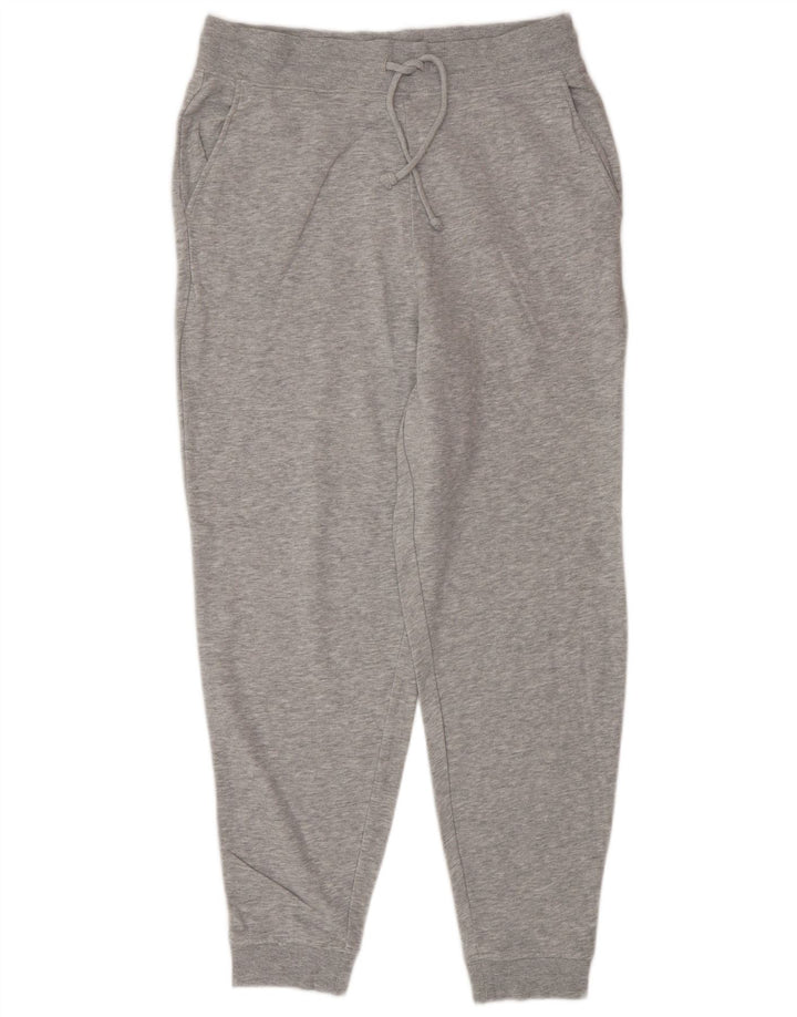 Marks & Spencer Womens Tracksuit Trousers Joggers UK 12 Medium  Grey Cotton