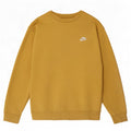 Nike Mens Sweatshirt Jumper Medium Yellow Cotton