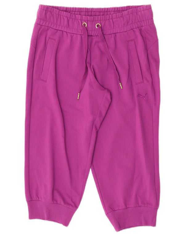 Puma Womens Capri Tracksuit Trousers Joggers Medium Purple