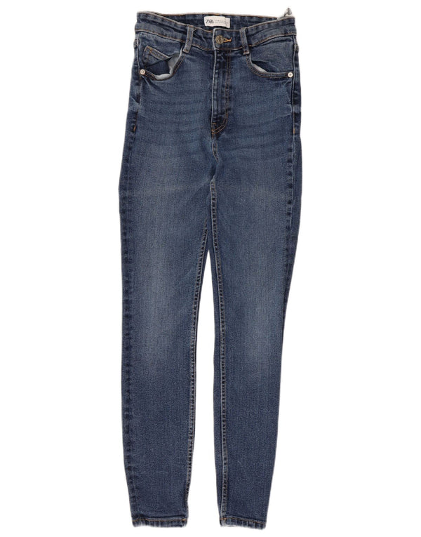Zara Womens Skinny Jeans EU 36 XS W26 L26 Blue Cotton