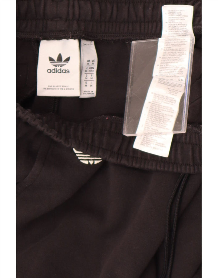 Adidas Mens Tracksuit Trousers Joggers Medium Black Cotton