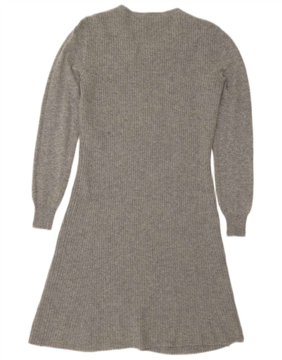 MAX MARA Womens Weekend Long Sleeve Jumper Dress UK 14 Medium Grey