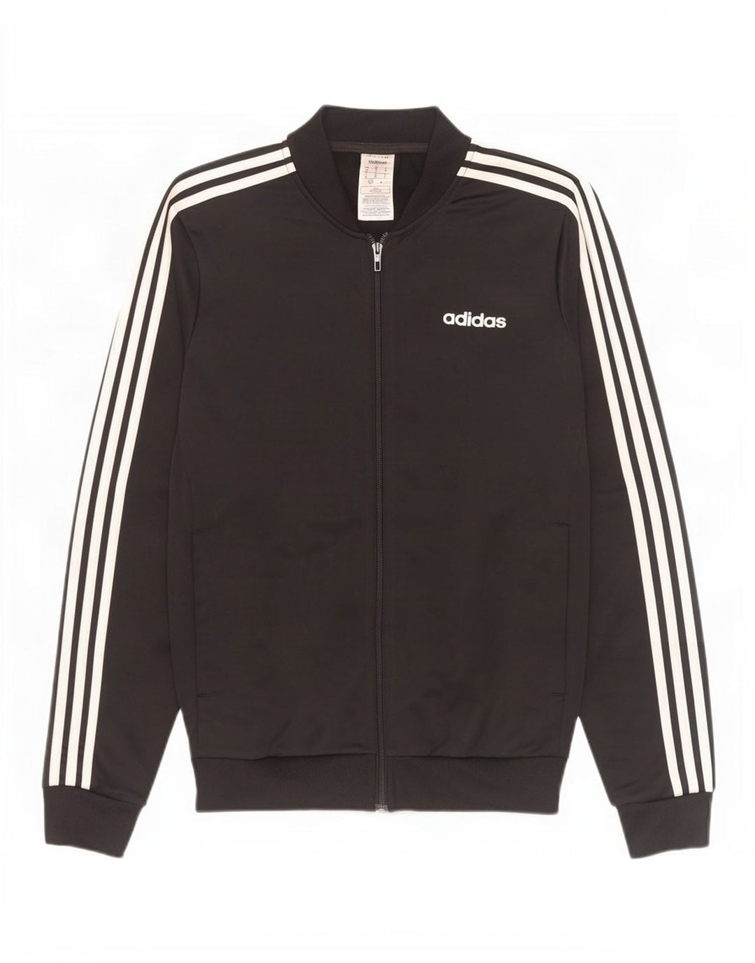 Adidas Mens Tracksuit Top Jacket Small Black Polyester