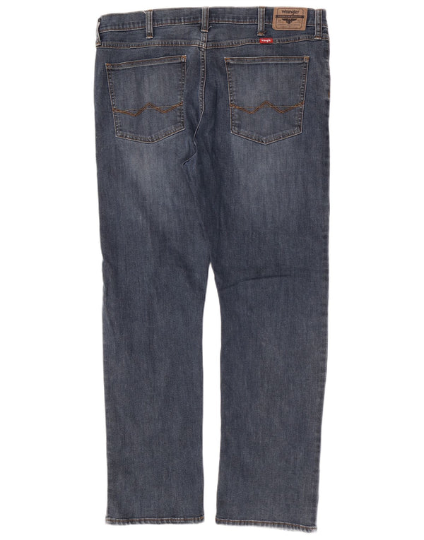 Wrangler Mens Slim Straight Jeans W38 L30 Blue