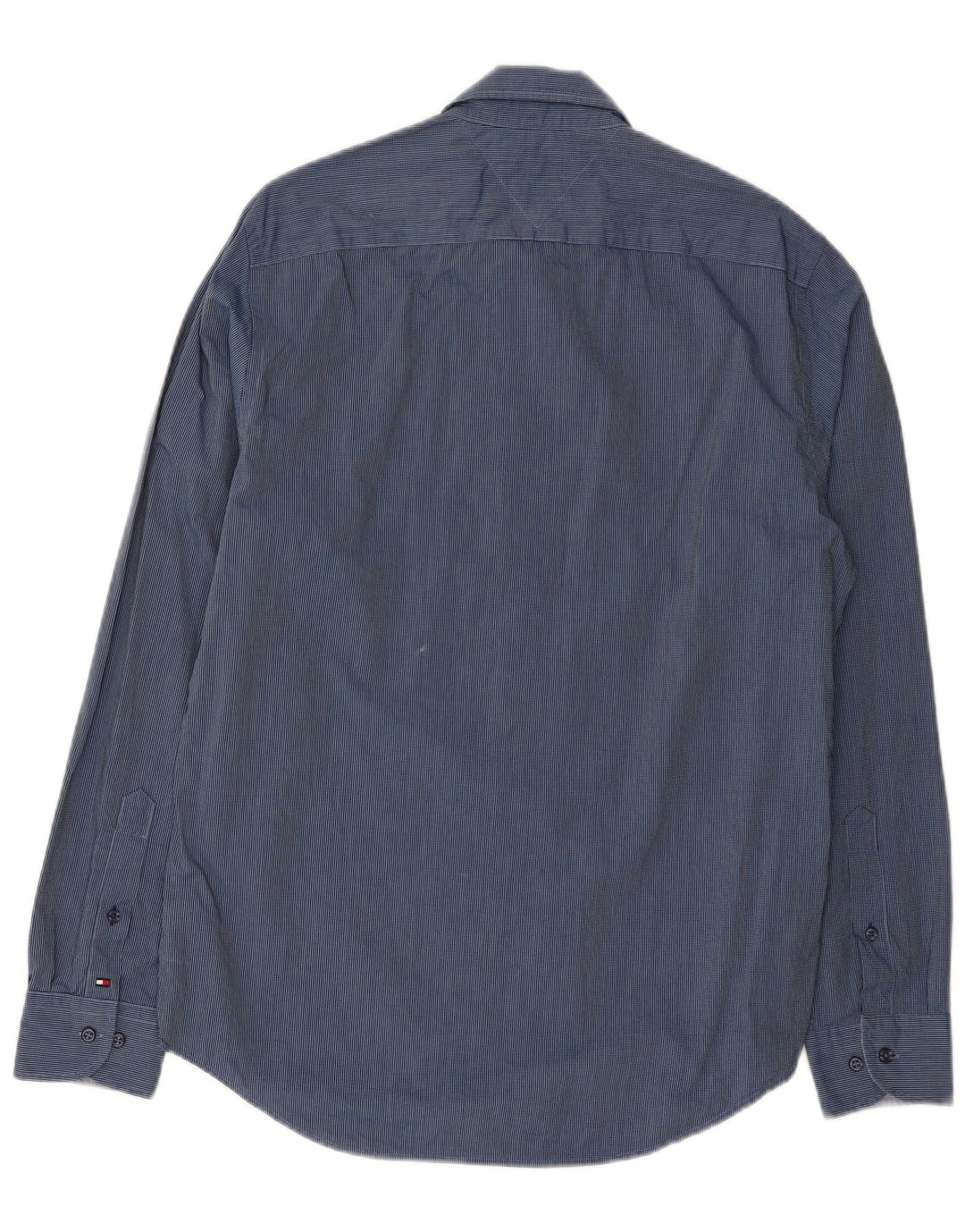 Tommy Hilfiger Mens New York Fit Regular Denim Shirt Medium Blue Gingham