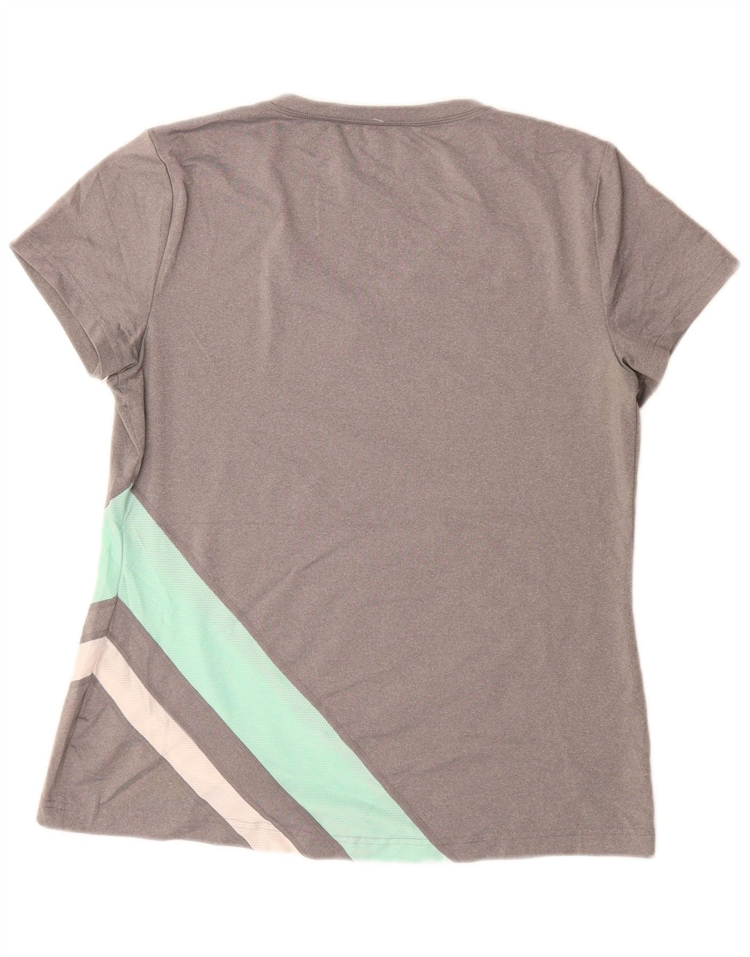FILA Womens T-Shirt Top UK 14 Large Grey Colourblock