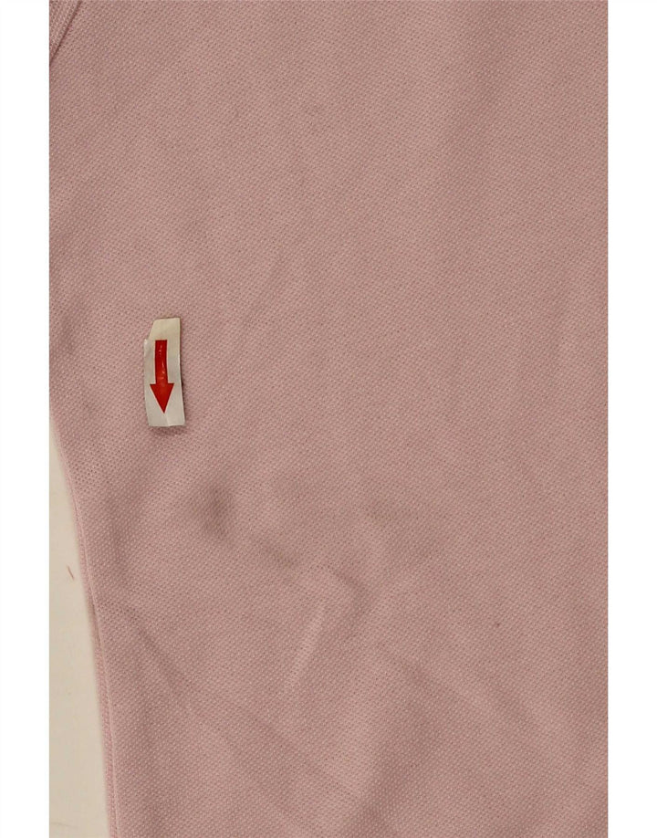 Kappa Womens Polo Shirt UK 12 Medium Pink Cotton