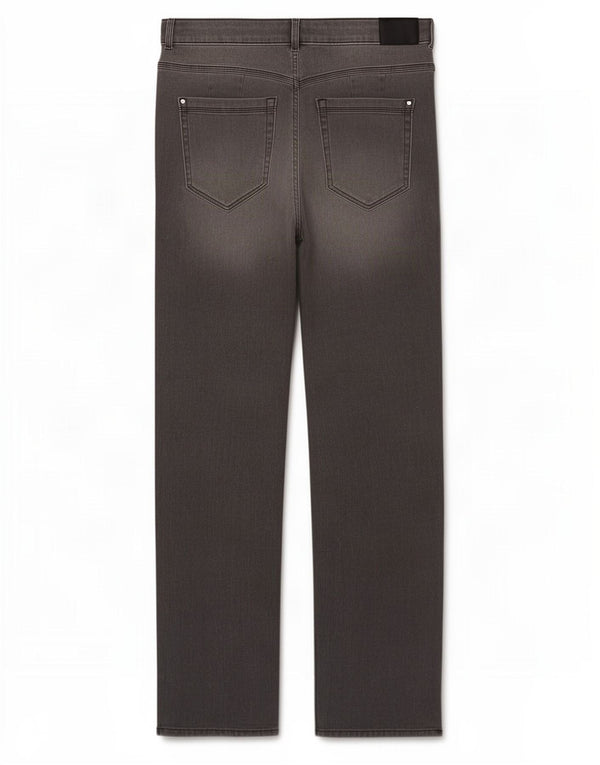 Marks & Spencer Womens Straight Jeans UK 16 Large W32 L28 Grey Cotton