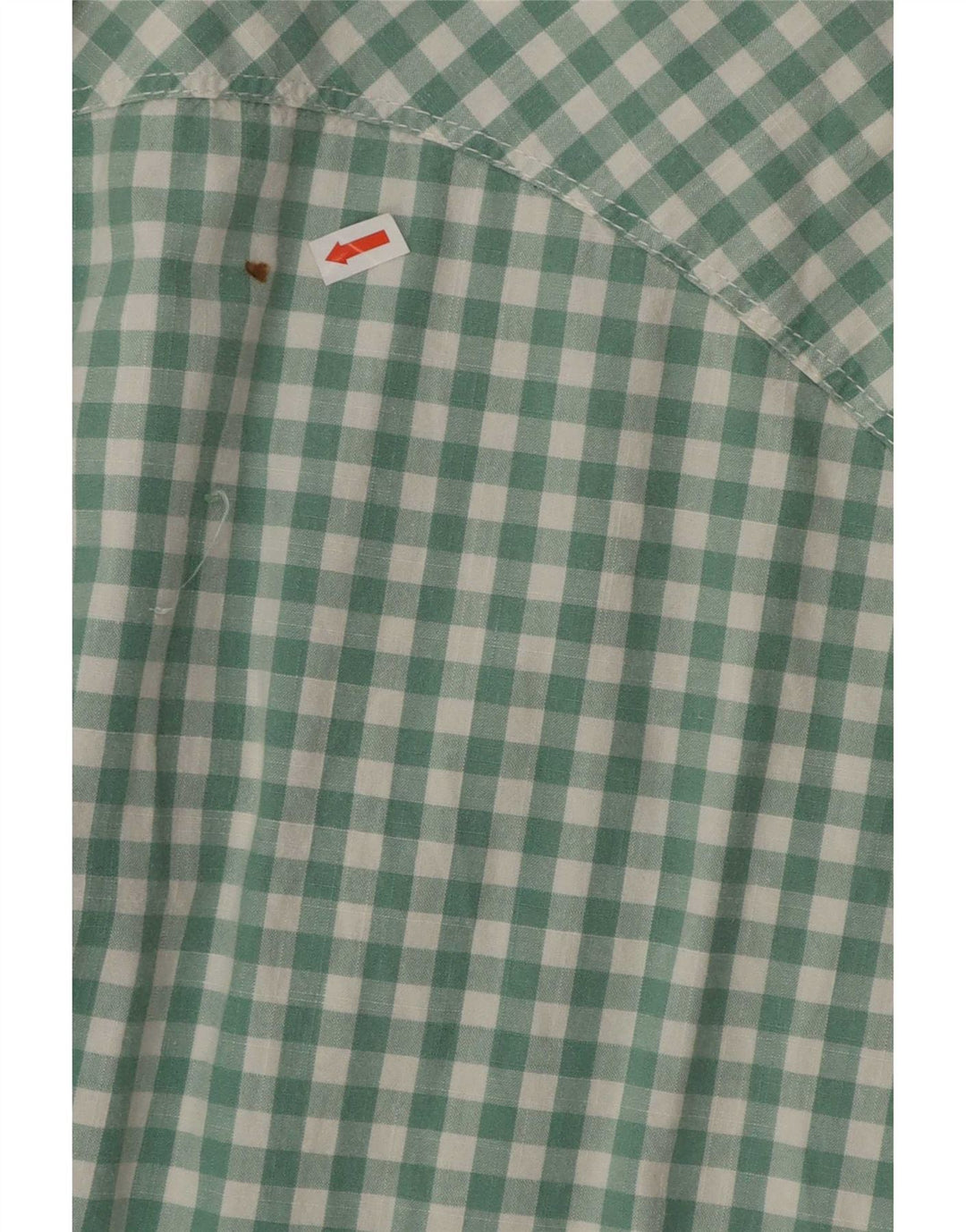 Levi's Mens Shirt Medium Green Check Cotton