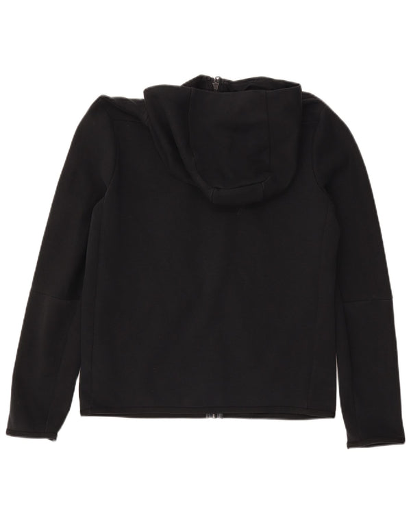 NIKE Boys Zip Hoodie Sweater 13-14 Years XL Black Cotton