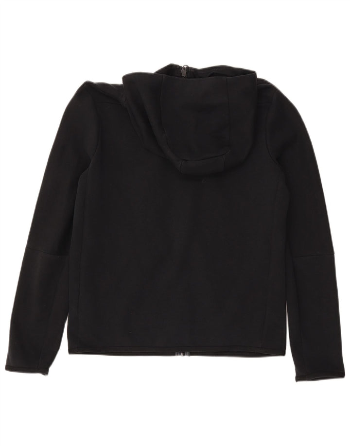 NIKE Boys Zip Hoodie Sweater 13-14 Years XL Black Cotton