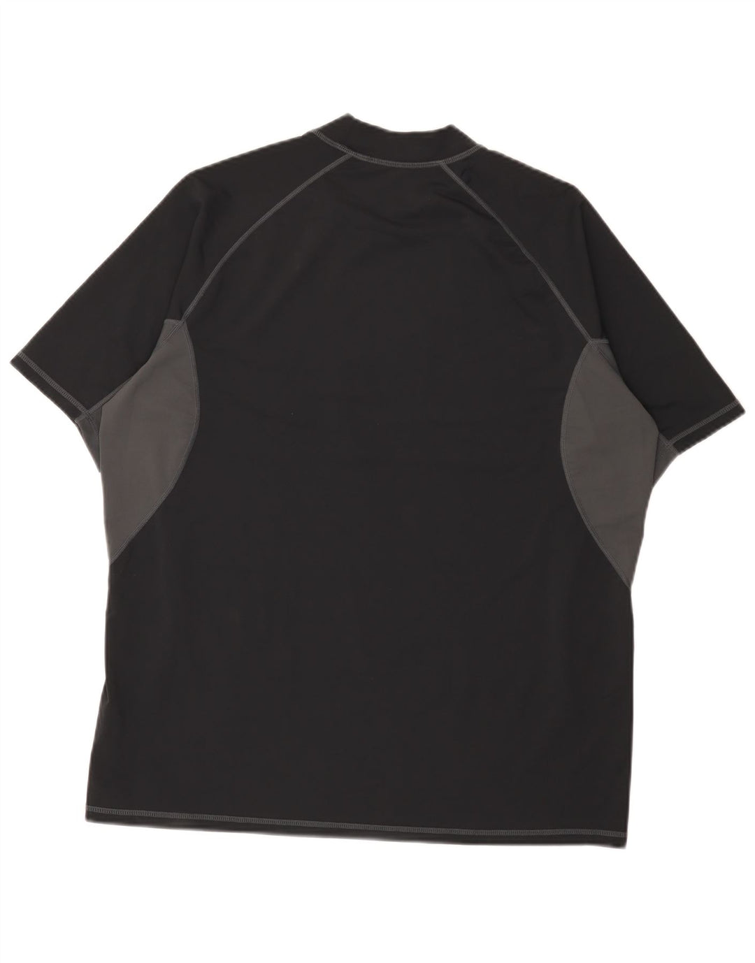 Mountain Warehouse Mens T-Shirt Top XL Black Colourblock Nylon