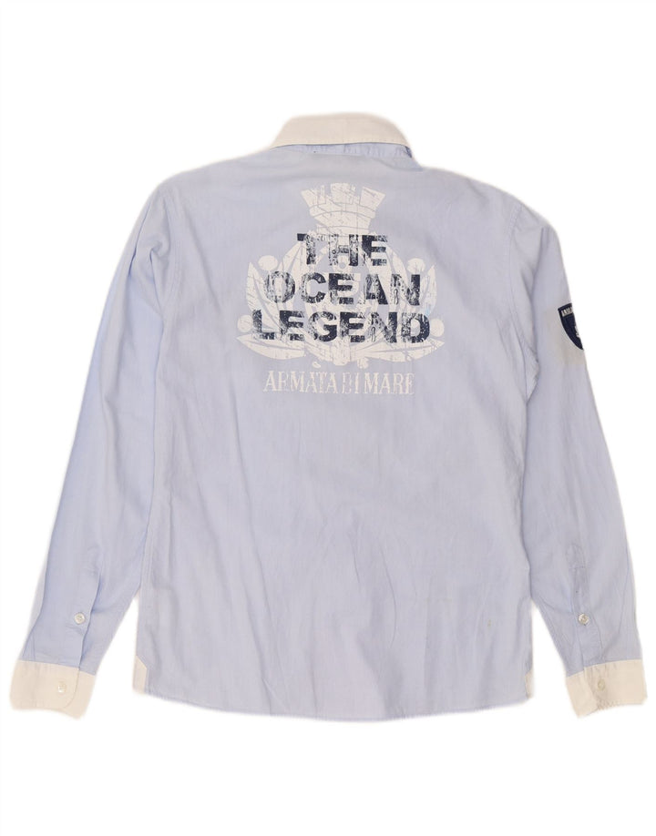 Armata Di Mare Boys Graphic Shirt 13-14 Years XL Blue Cotton