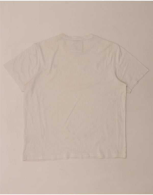 Crew Clothing Mens T-Shirt Top XL White Cotton