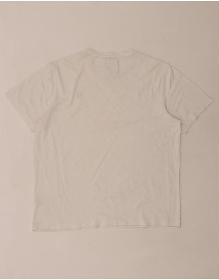 Crew Clothing Mens T-Shirt Top XL White Cotton