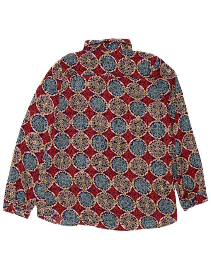 Exibit Womens Shirt Blouse UK 14 Large Multicoloured Geometric Polyester