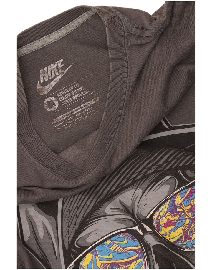 Nike Mens Regular Fit Graphic T-Shirt Top Medium Grey