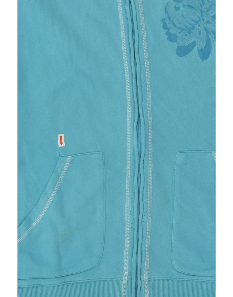 FILA Womens Graphic Tracksuit Top Jacket UK 16 Large Blue Cotton | Vintage Fila | Thrift | Second-Hand Fila | Used Clothing | Messina Hembry 