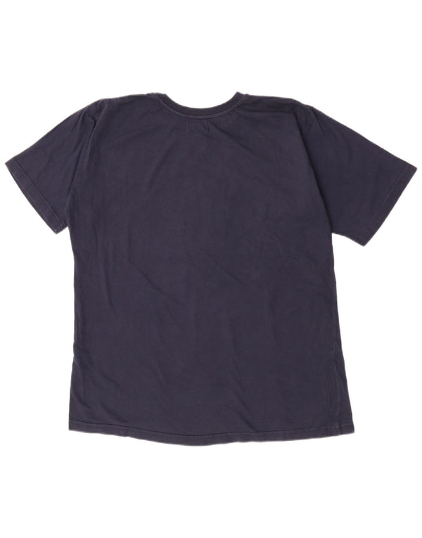 Kappa Mens Graphic T-Shirt Top XL Navy Blue Cotton