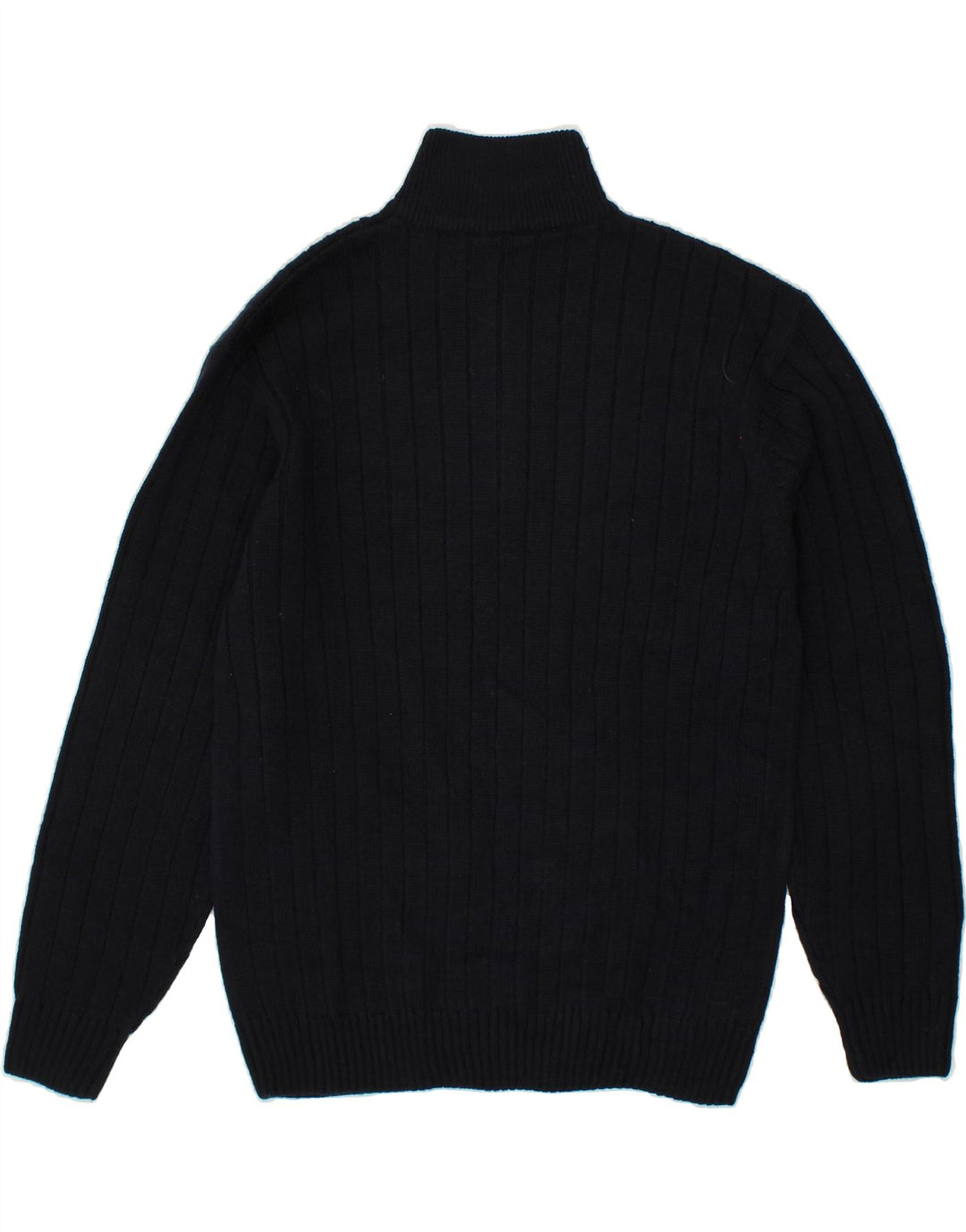LOTTO Mens Zip Neck Jumper Sweater XL Navy Blue Vintage Lotto and Second-Hand Lotto from Messina Hembry 
