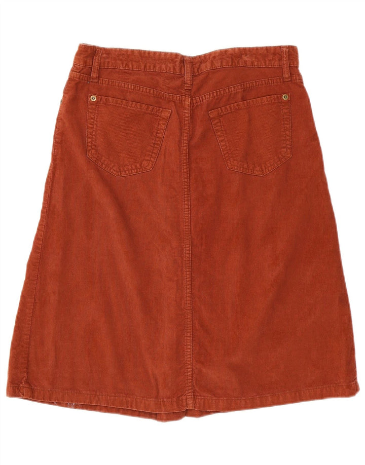 Zara Womens Corduroy Skirt EU 38 Small W28 Brown