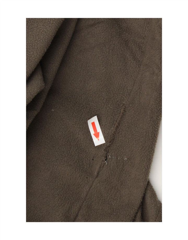Champion Mens Zip Neck Fleece Jumper Large Grey