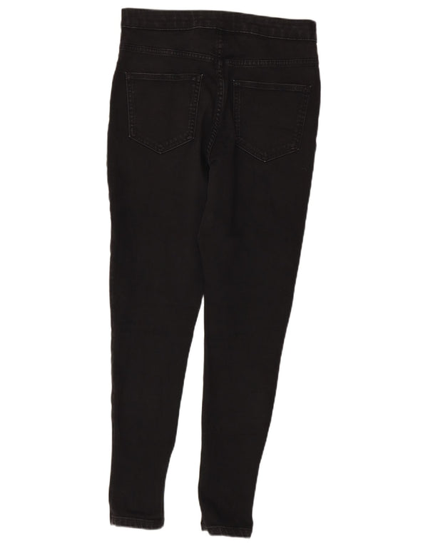Marks & Spencer Womens Regular Skinny Jeans UK 12 Medium W28 L27 Black