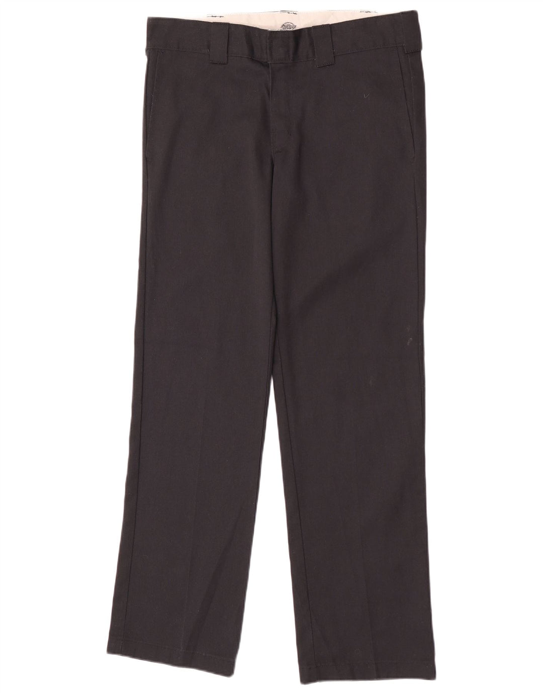 Dickies Mens Straight Chino Trousers W31 L32 Black Polyester