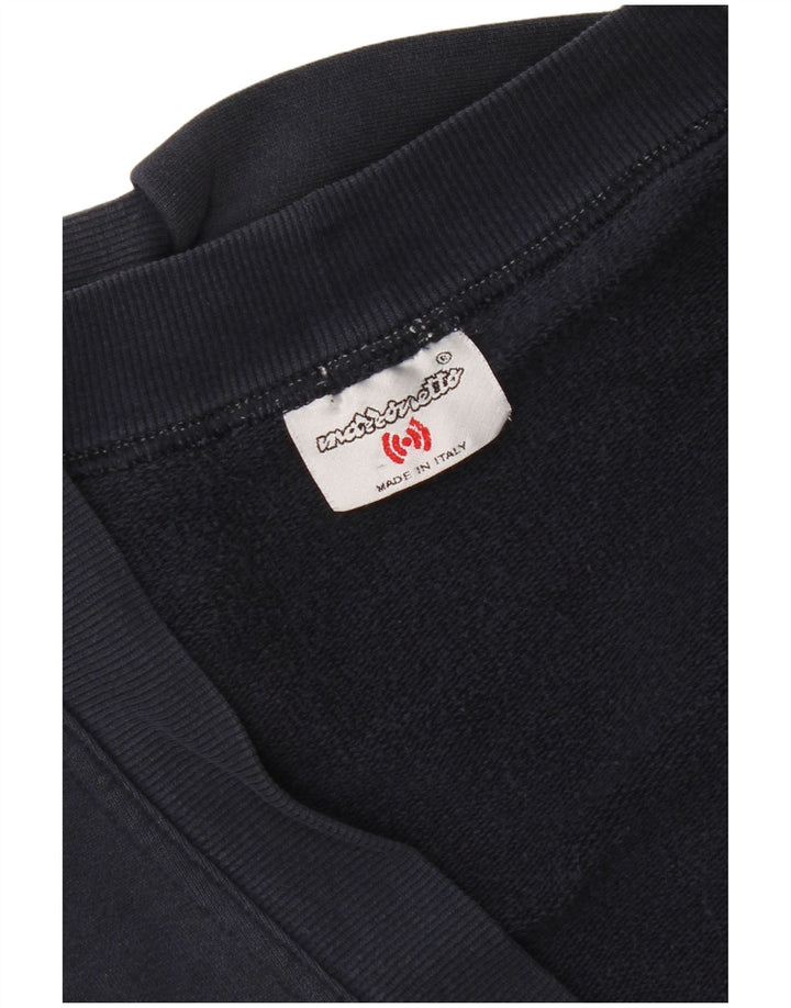 Mazzonetto Mens Cardigan Sweater XL Navy Blue