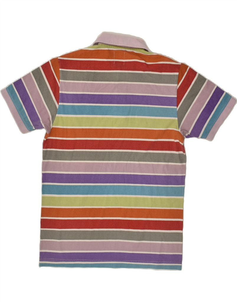 BEST COMPANY Mens Polo Shirt Medium Multicoloured Striped Cotton | Vintage Best Company | Thrift | Second-Hand Best Company | Used Clothing | Messina Hembry 