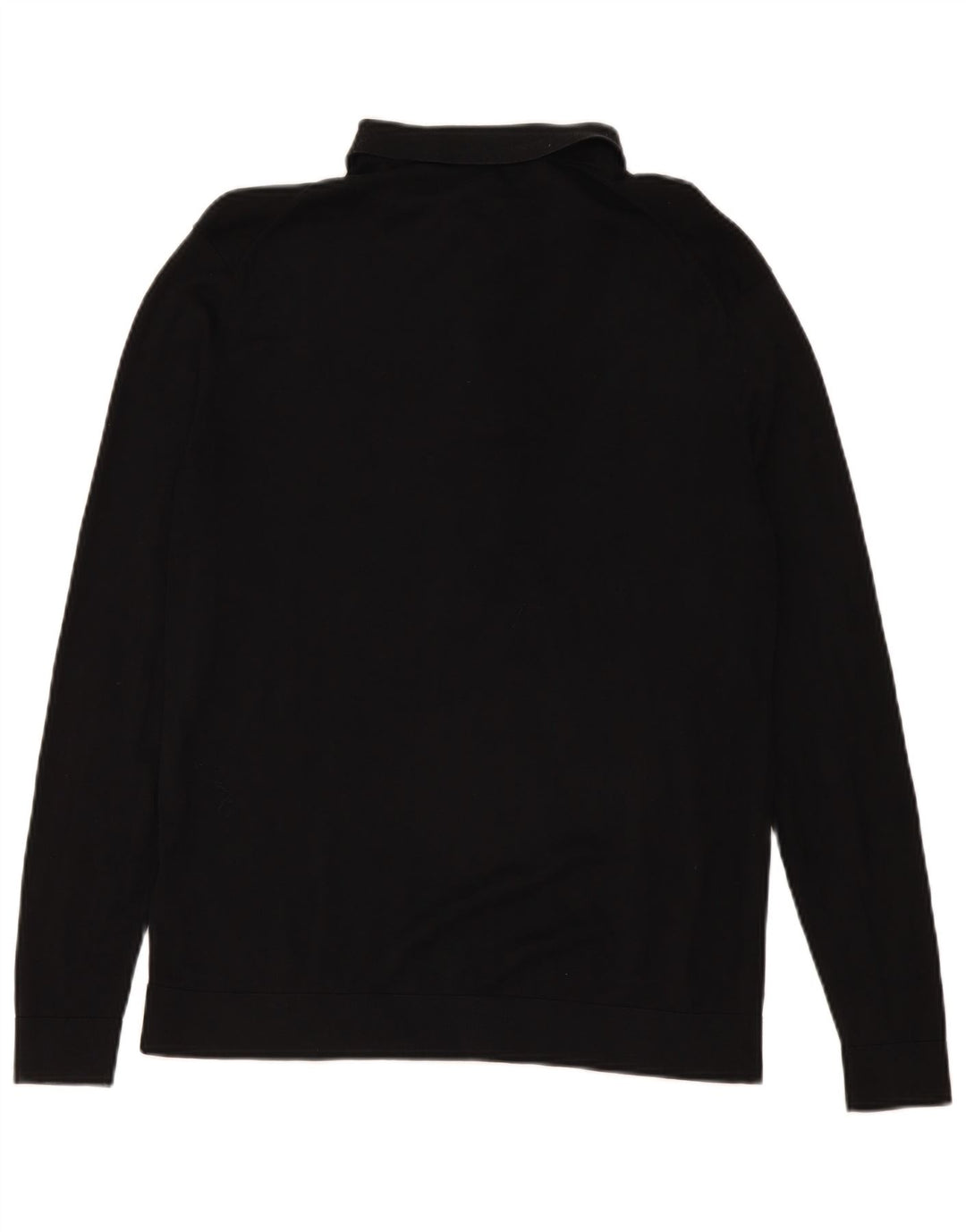 Cos Mens Polo Neck Jumper Sweater Large Black Silk