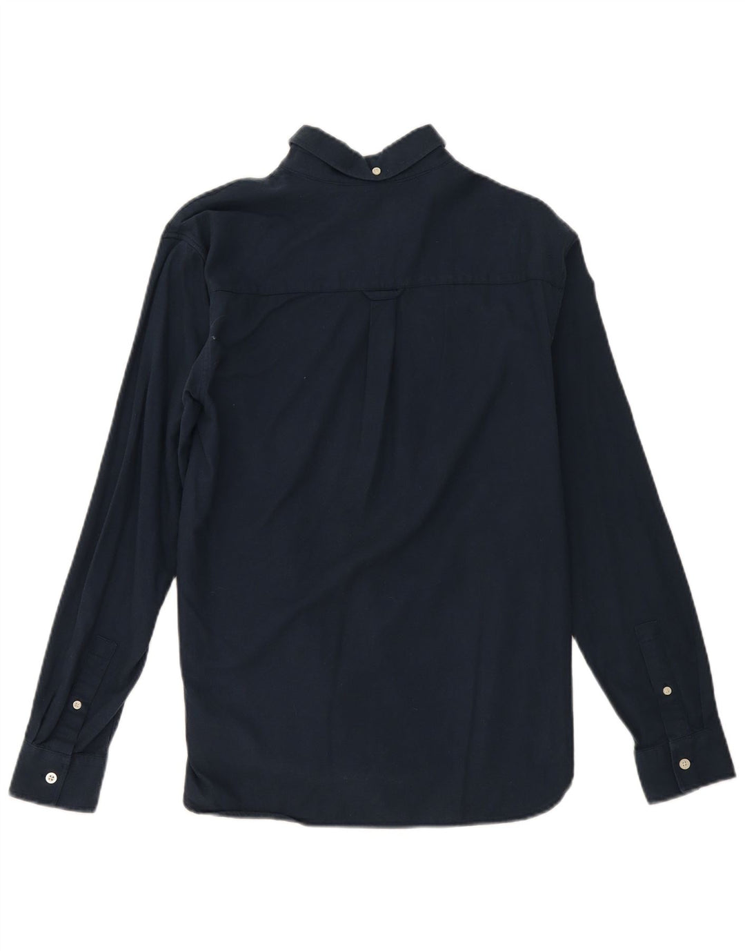 Lyle & Scott Mens Shirt Small Navy Blue Cotton