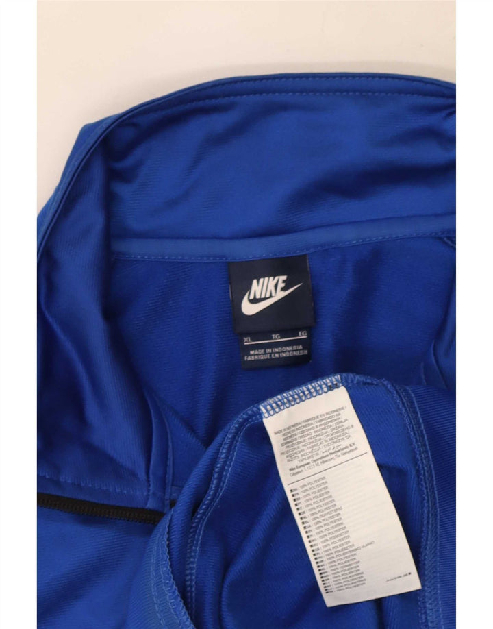 Nike Mens Tracksuit Top Jacket XL Blue Colourblock Polyester