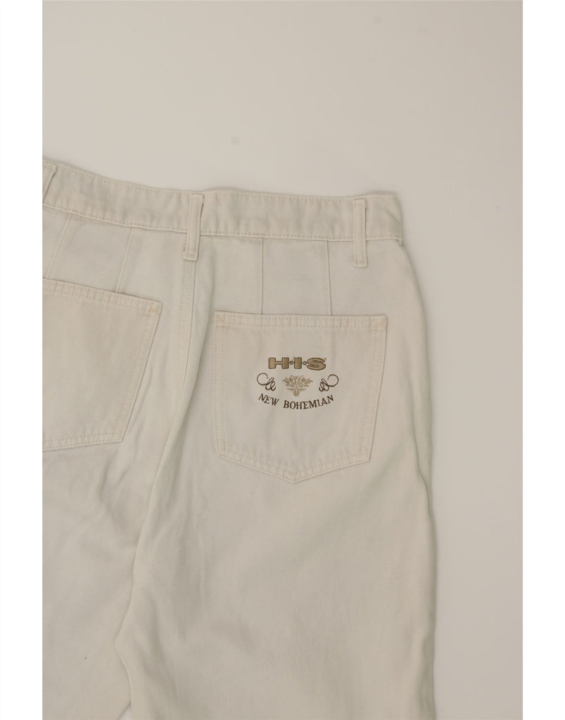 H.I.S Womens High Waist Tapered Casual Trousers W30 L28 White Vintage H.I.S and Second-Hand H.I.S from Messina Hembry 