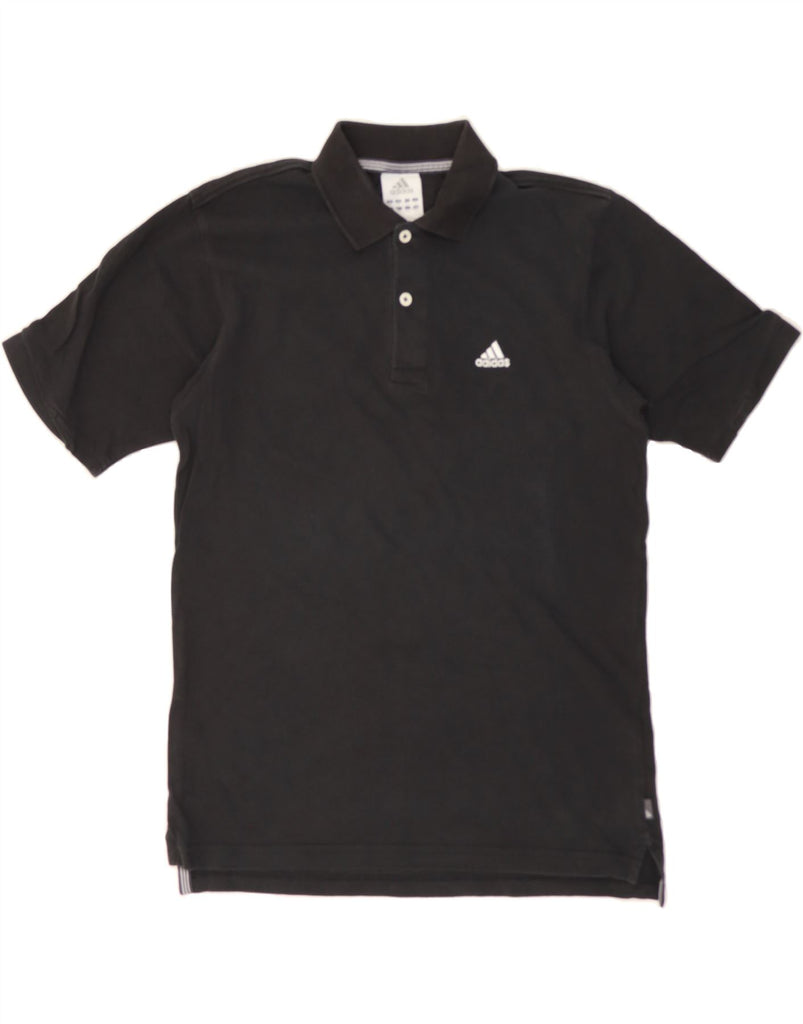 ADIDAS Mens Polo Shirt Small Black Cotton Vintage Adidas and Second-Hand Adidas from Messina Hembry 