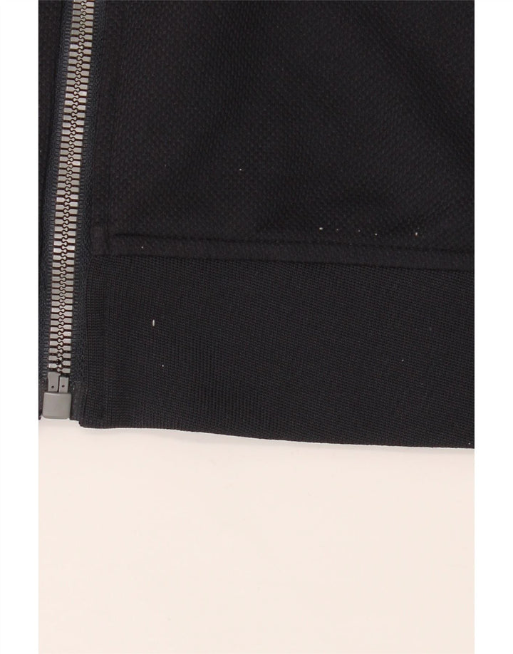 Zara Mens Tracksuit Top Jacket Medium Black Polyester